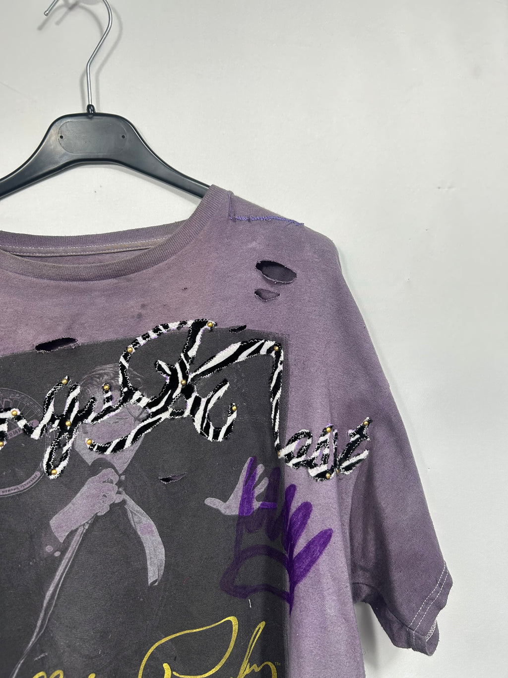 Kings Kloset Hand-Dyed Distressed Elvis Presley Tee