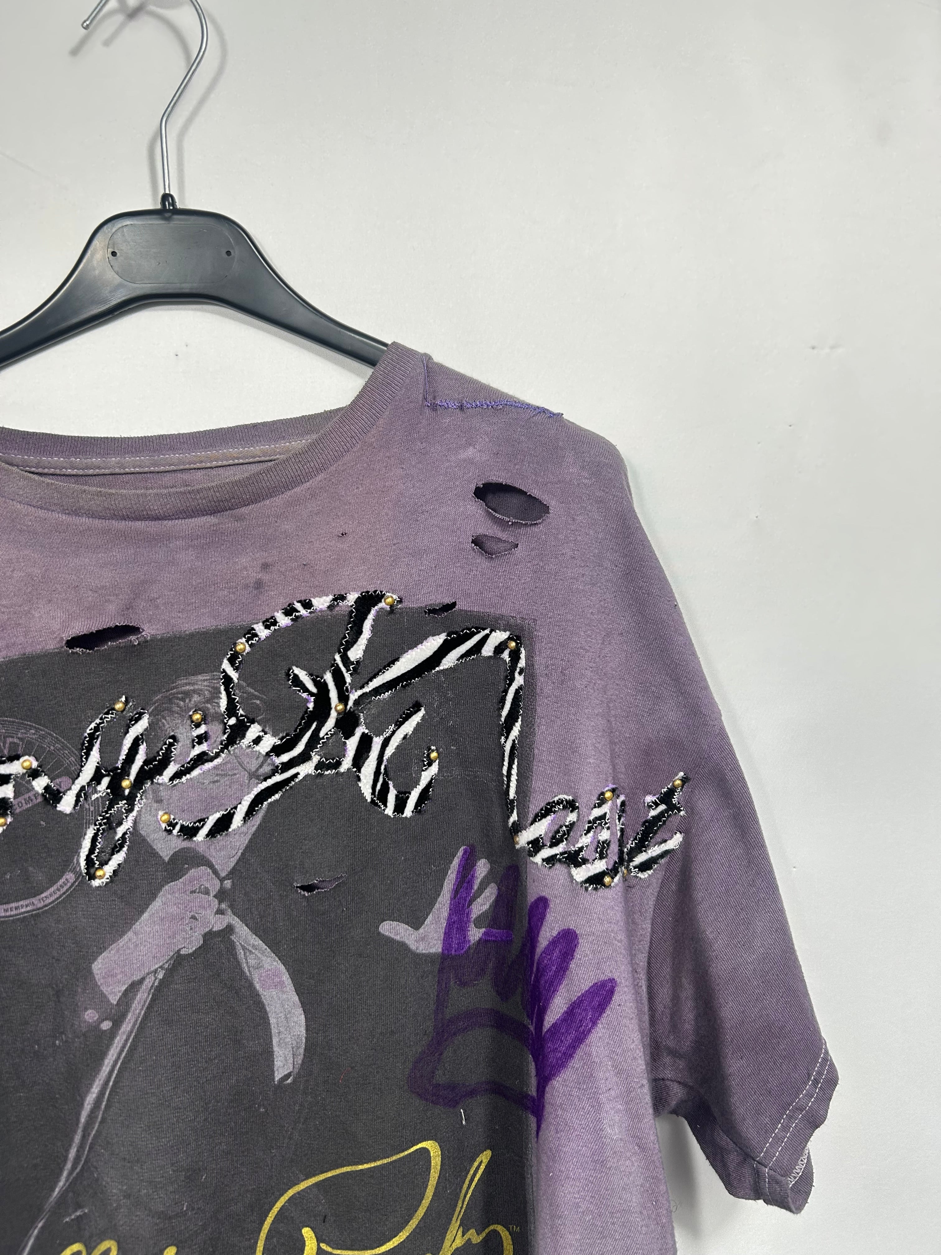 Kings Kloset Hand-Dyed Distressed Elvis Presley Tee