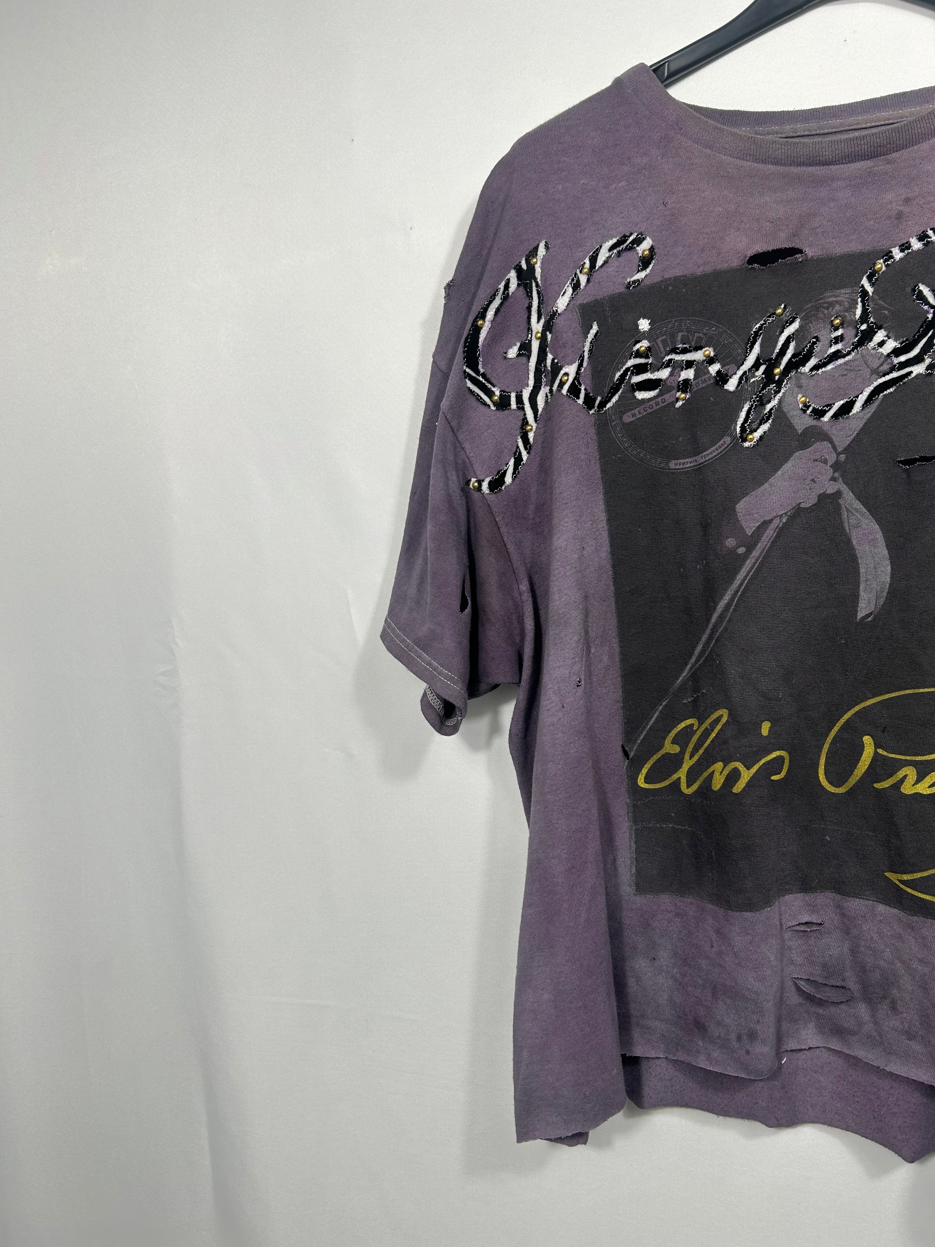 Kings Kloset Hand-Dyed Distressed Elvis Presley Tee