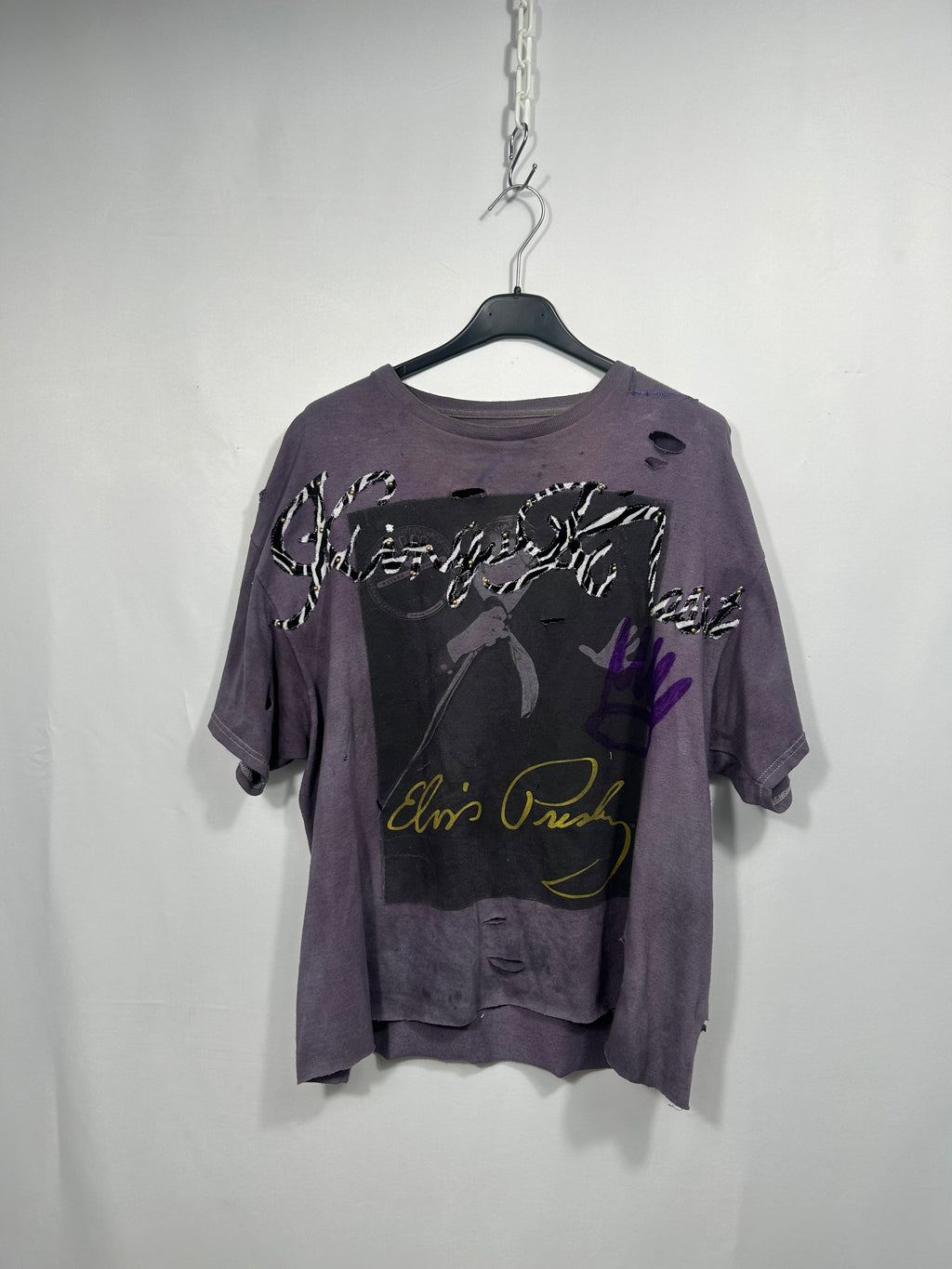 Kings Kloset Hand-Dyed Distressed Elvis Presley Tee